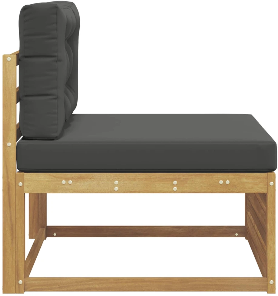 Lauko Vidurinis Sofa Kietos akacijos mediena Balta