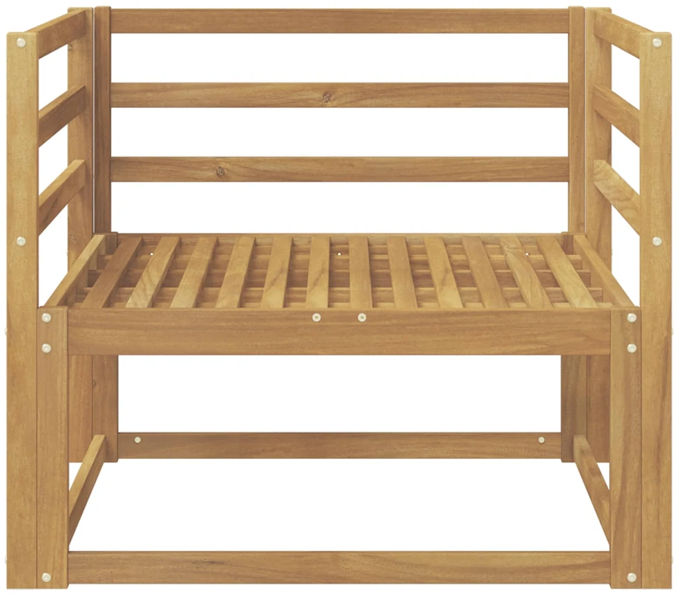 Lauko Vidurinis Sofa Kietos akacijos mediena Balta