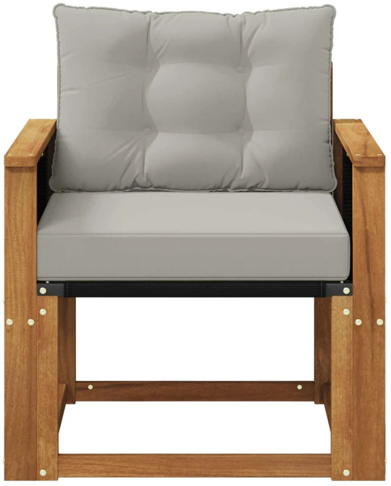 Lauko Vidurinis Sofa Kietos akacijos mediena Natūrali