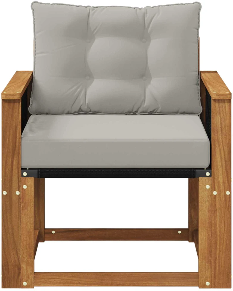 Lauko Vidurinis Sofa Kietos akacijos mediena Natūrali