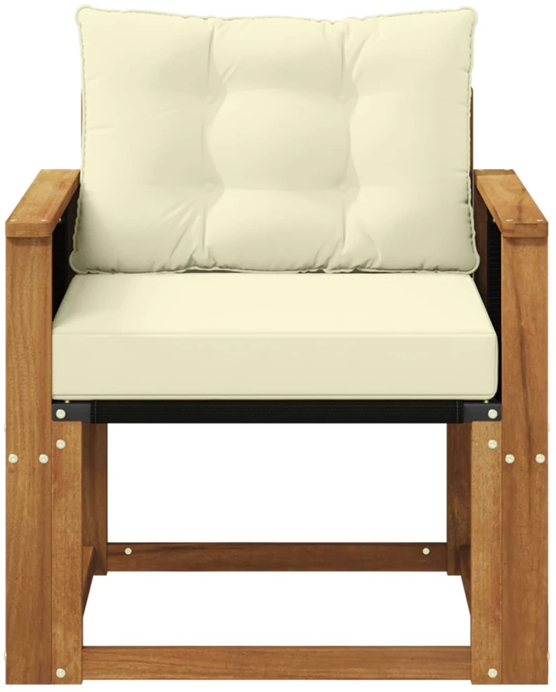 Lauko Vidurinis Sofa Kietos akacijos mediena Natūrali