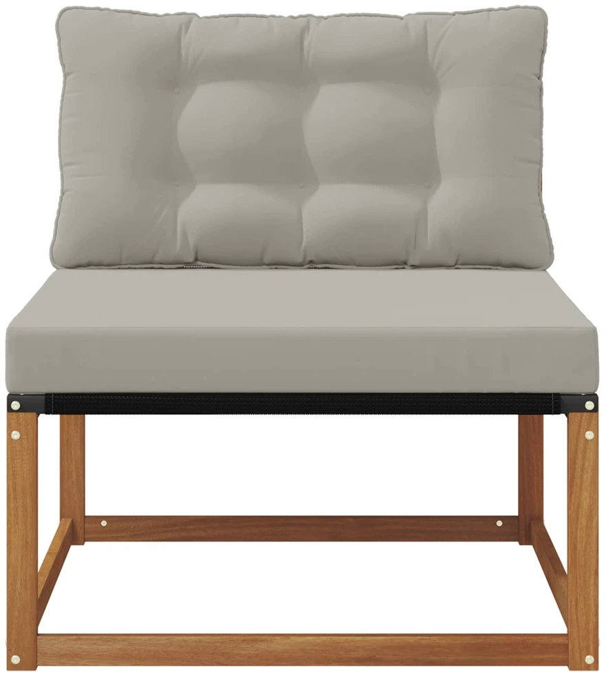 Lauko Vidurinis Sofa Kietos akacijos mediena Natūrali