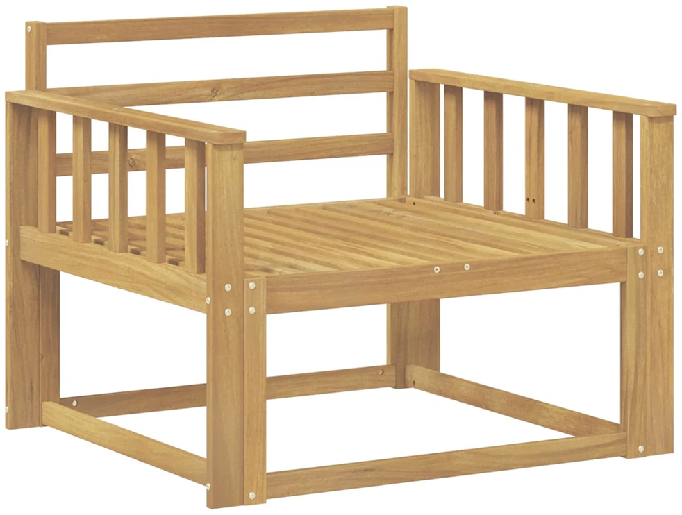 Lauko Vidurinis Sofa Kietos akacijos mediena Balta