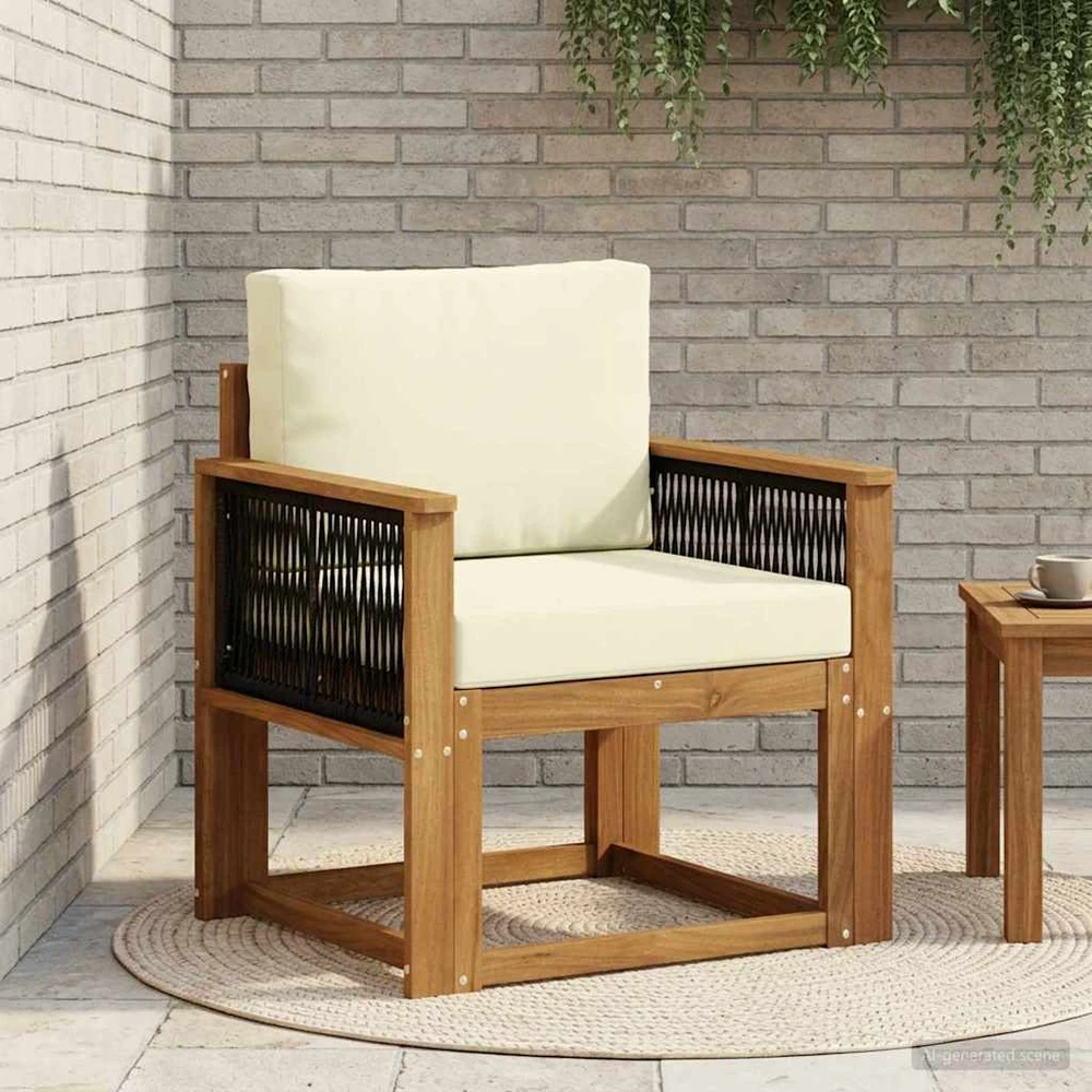 Lauko Vidurinis Sofa Kietos akacijos mediena Natūrali
