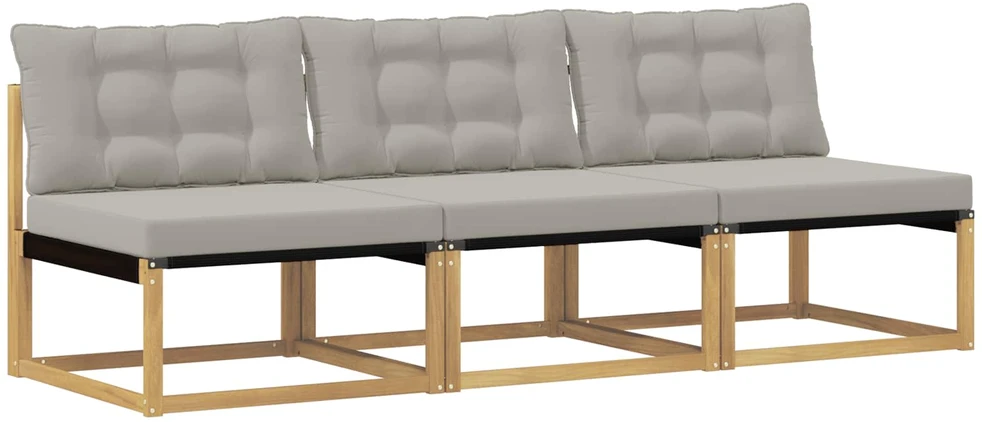 Lauko Vidurinis Sofa Kietos akacijos mediena Balta