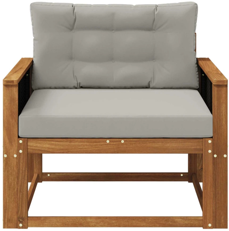 Lauko Vidurinis Sofa Kietos akacijos mediena Natūrali