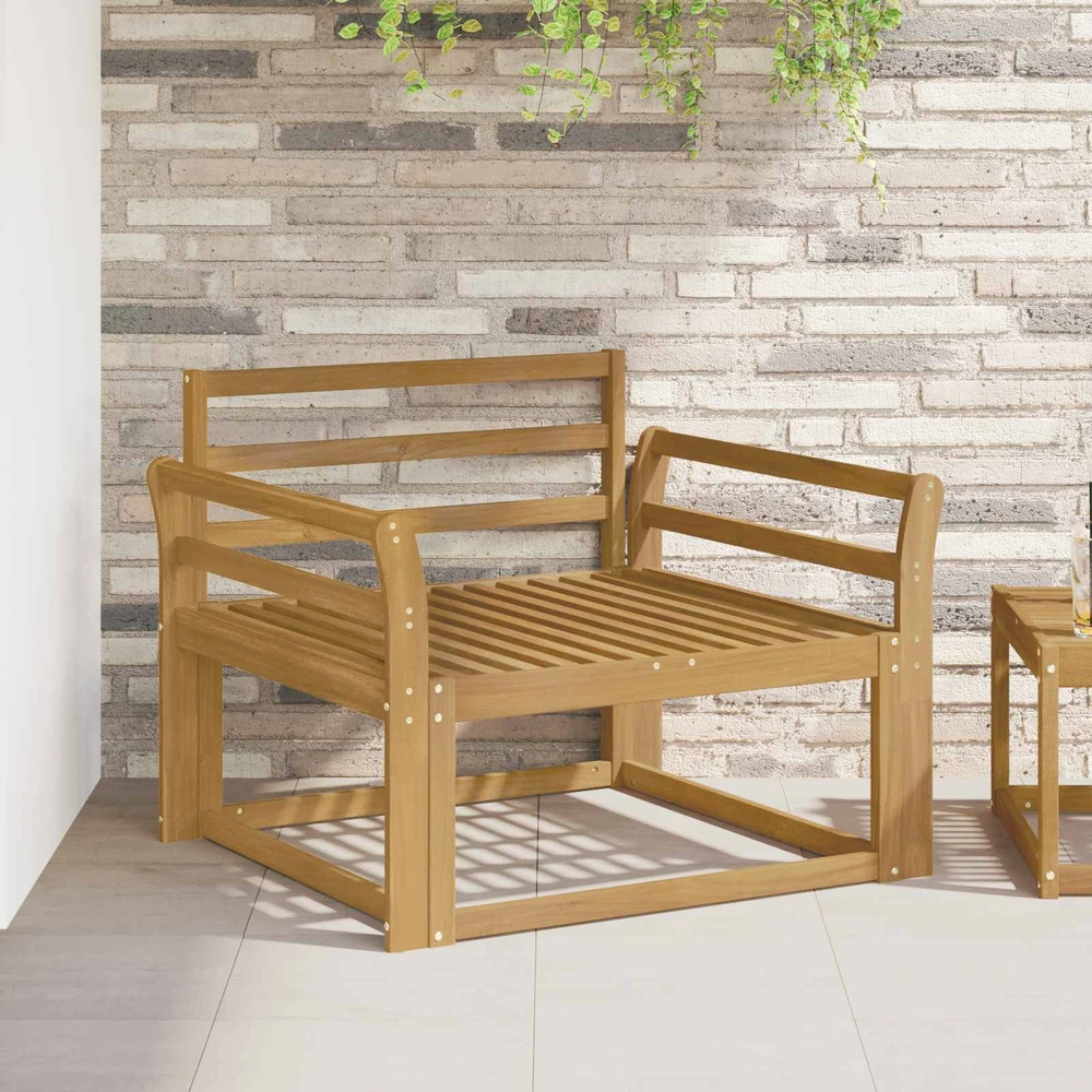 Lauko Vidurinis Sofa Kietos akacijos mediena Balta