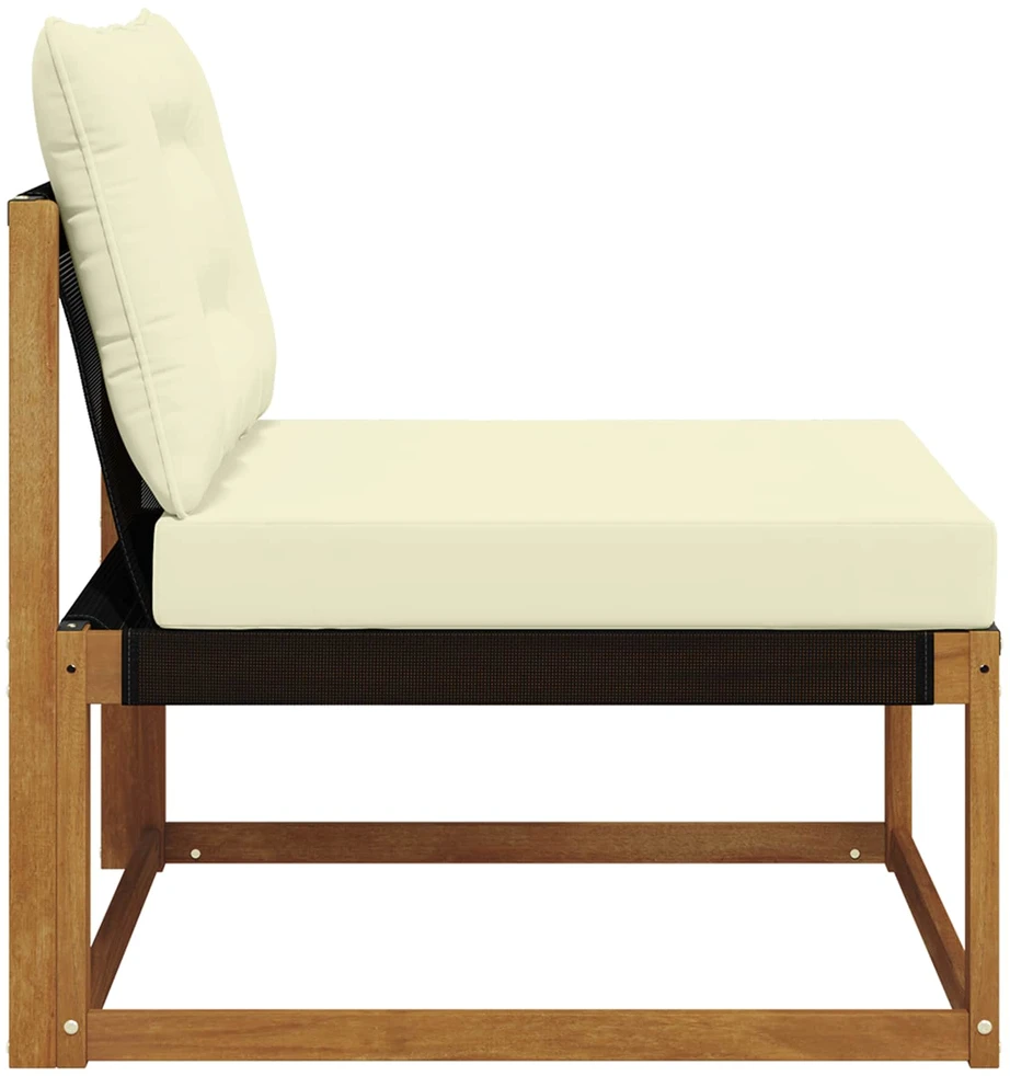 Lauko Vidurinis Sofa Kietos akacijos mediena Natūrali