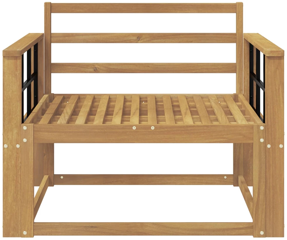 Lauko Vidurinis Sofa Kietos akacijos mediena Balta