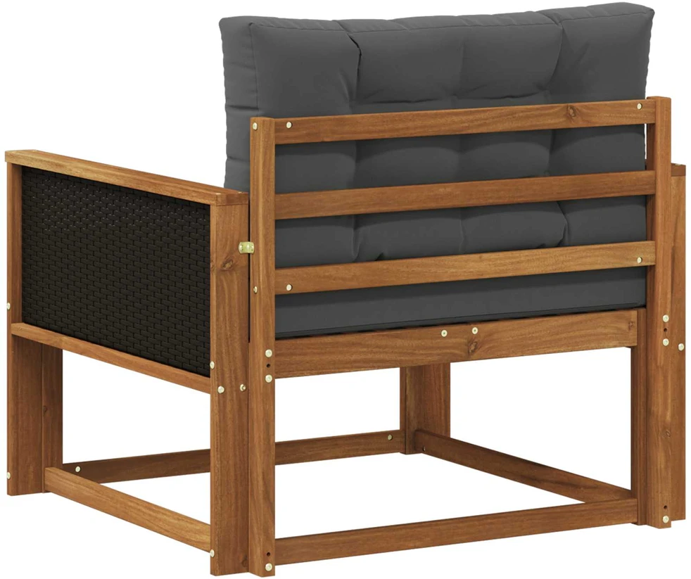 Lauko Vidurinis Sofa Kietos akacijos mediena Natūrali