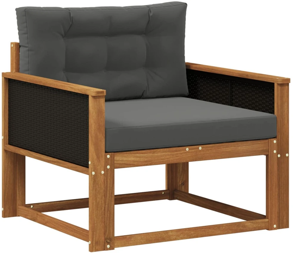 Lauko Vidurinis Sofa Kietos akacijos mediena Natūrali
