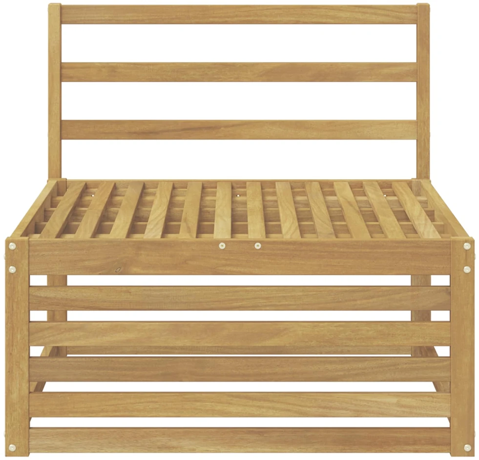 Lauko Vidurinis Sofa Kietos akacijos mediena Balta
