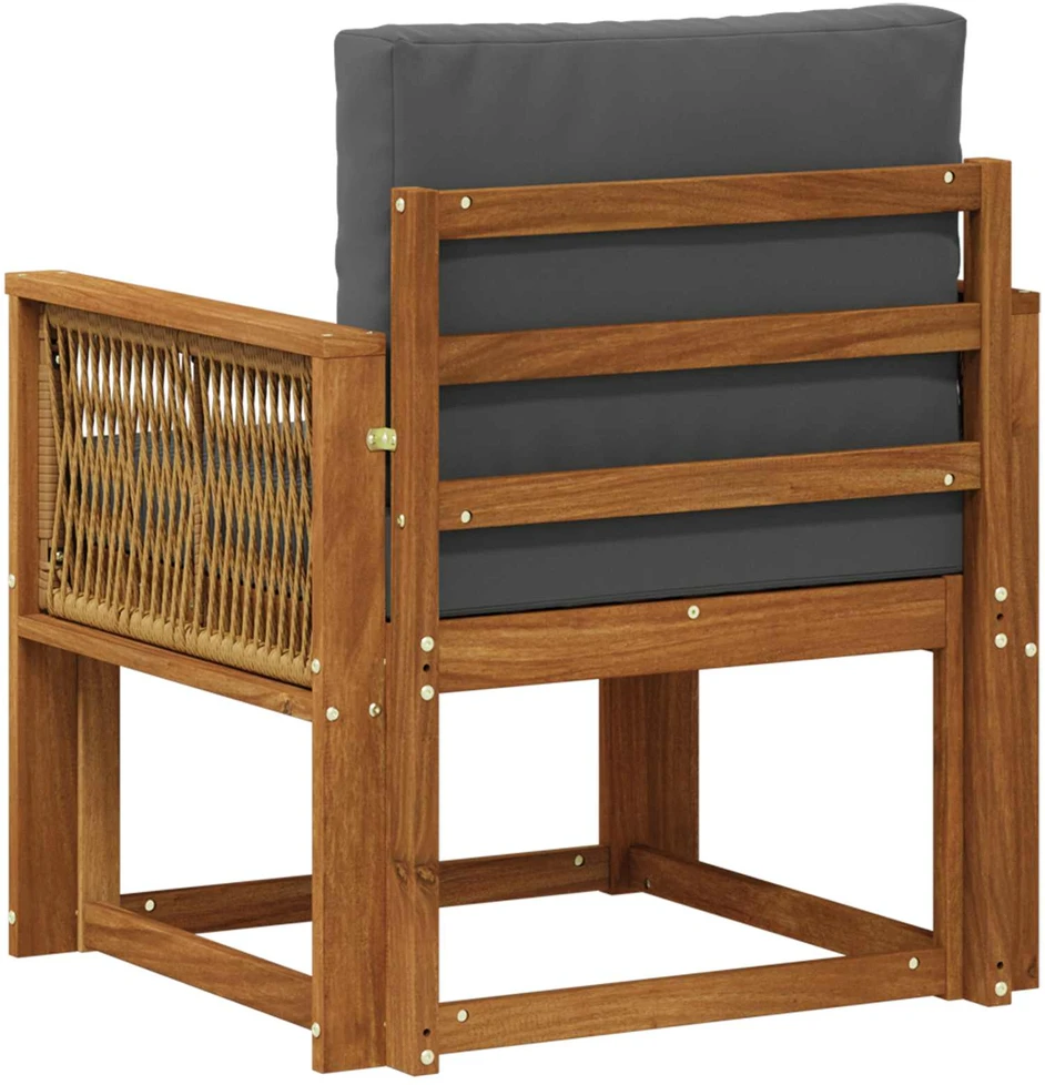 Lauko Vidurinis Sofa Kietos akacijos mediena Natūrali
