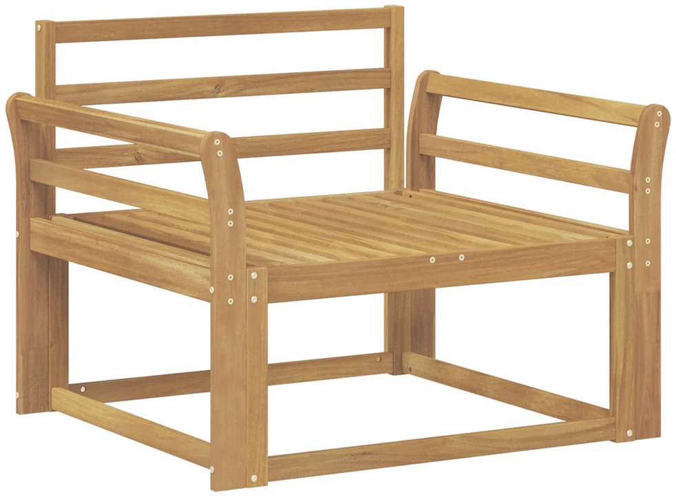 Lauko Vidurinis Sofa Kietos akacijos mediena Balta