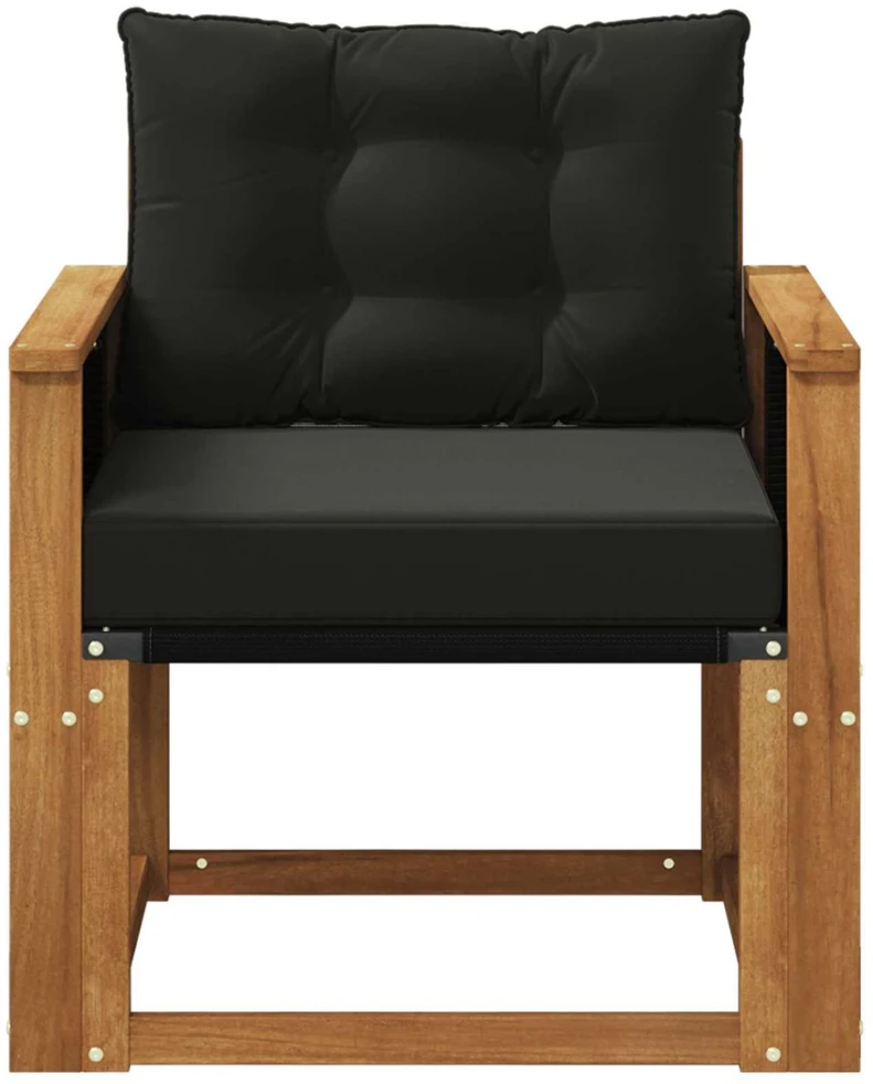 Lauko Vidurinis Sofa Kietos akacijos mediena Natūrali