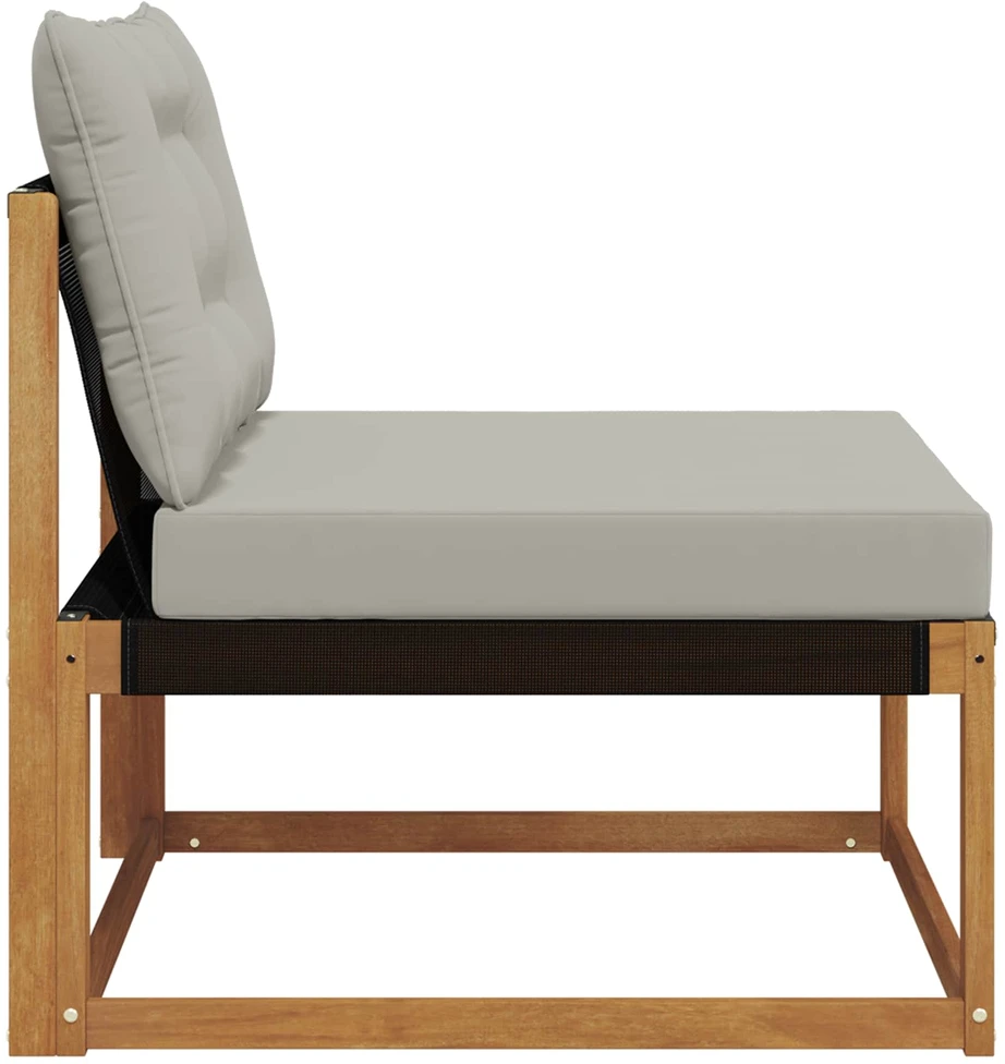 Lauko Vidurinis Sofa Kietos akacijos mediena Natūrali