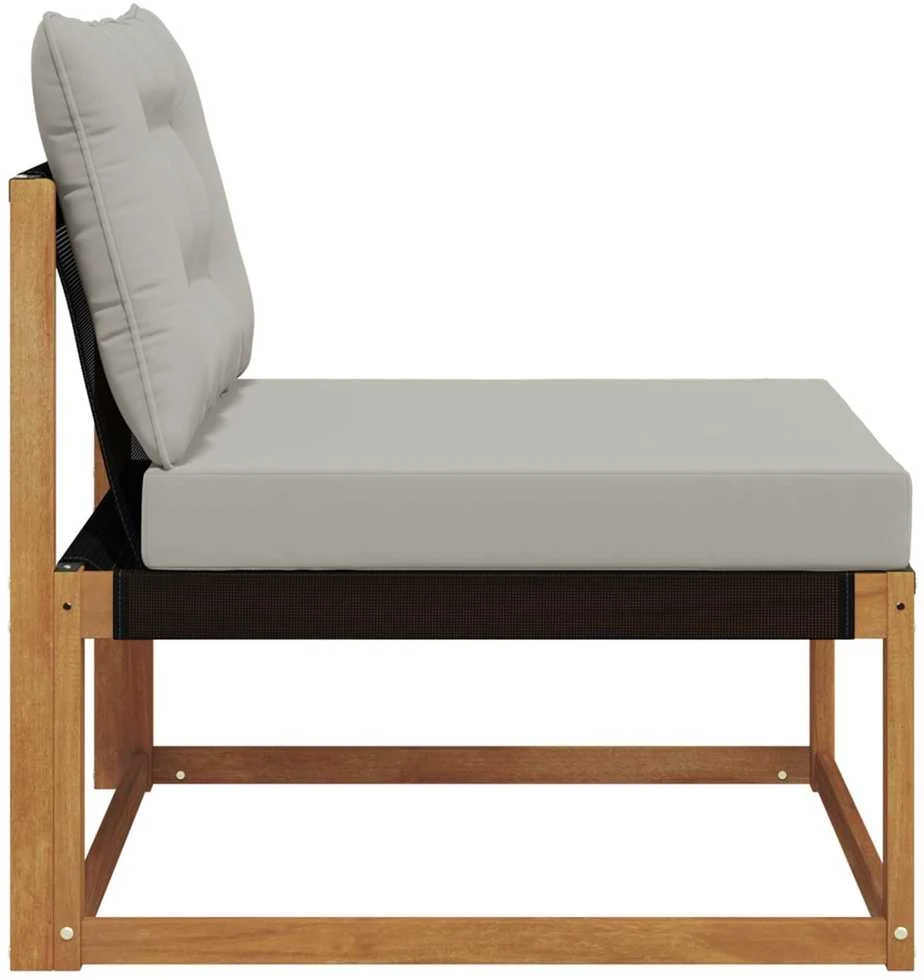 Lauko Vidurinis Sofa Kietos akacijos mediena Natūrali