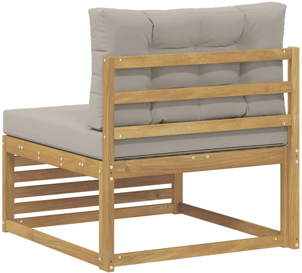 Lauko Vidurinis Sofa Kietos akacijos mediena Balta