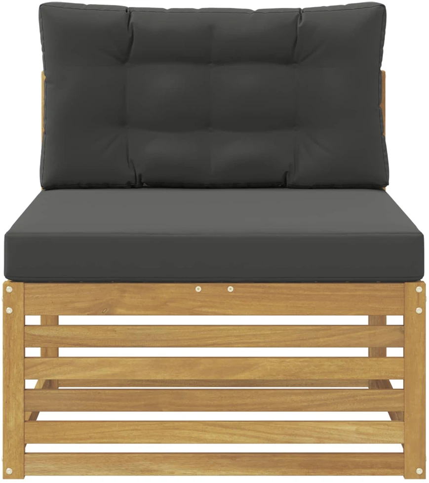 Lauko Vidurinis Sofa Kietos akacijos mediena Balta