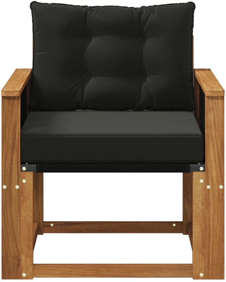 Lauko Vidurinis Sofa Kietos akacijos mediena Natūrali