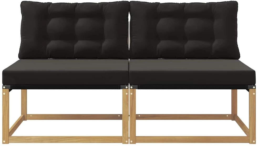 Lauko Vidurinis Sofa Kietos akacijos mediena Balta