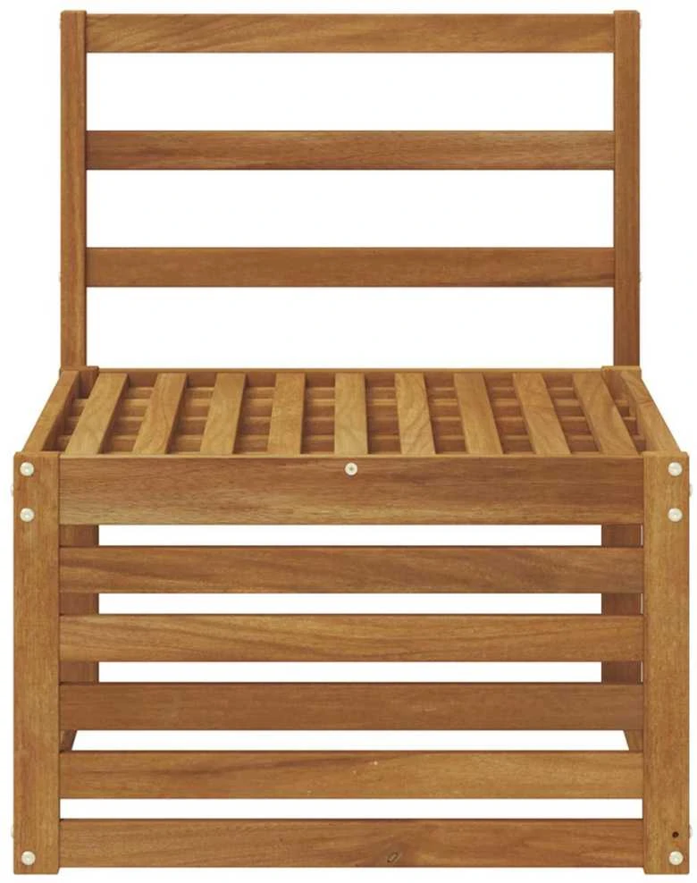 Lauko Vidurinis Sofa Kietos akacijos mediena Natūrali