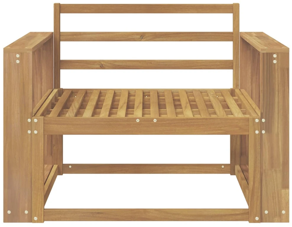 Lauko Vidurinis Sofa Kietos akacijos mediena Balta