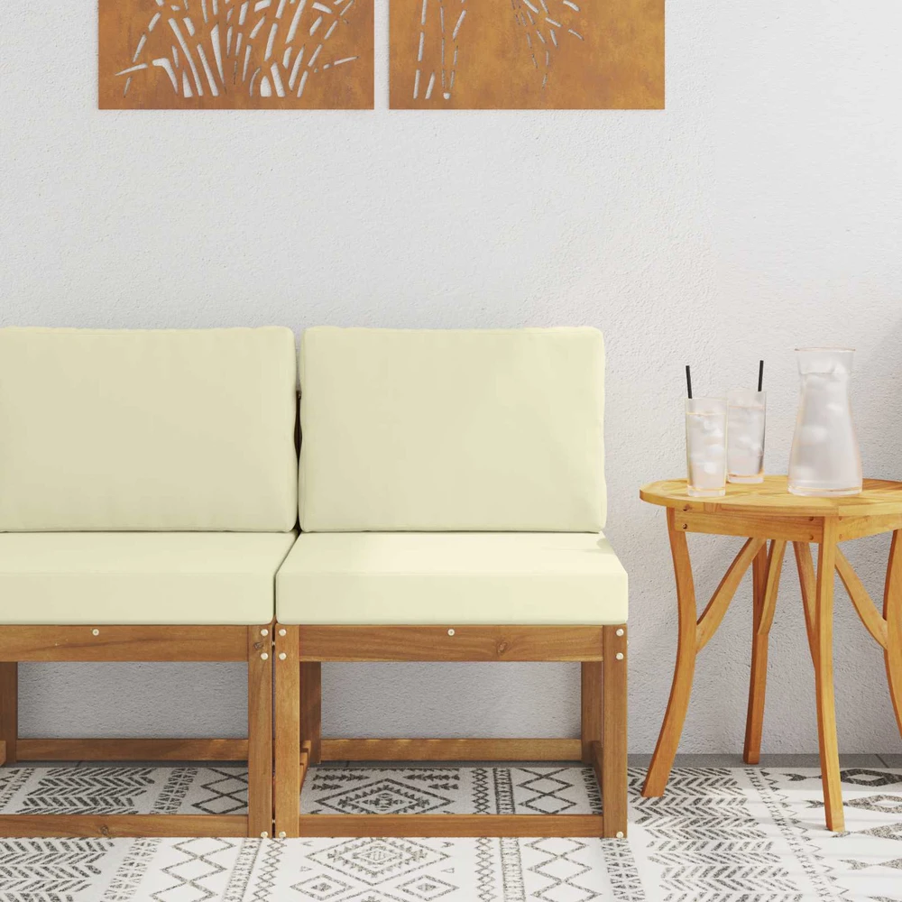 Lauko Vidurinis Sofa Kietos akacijos mediena