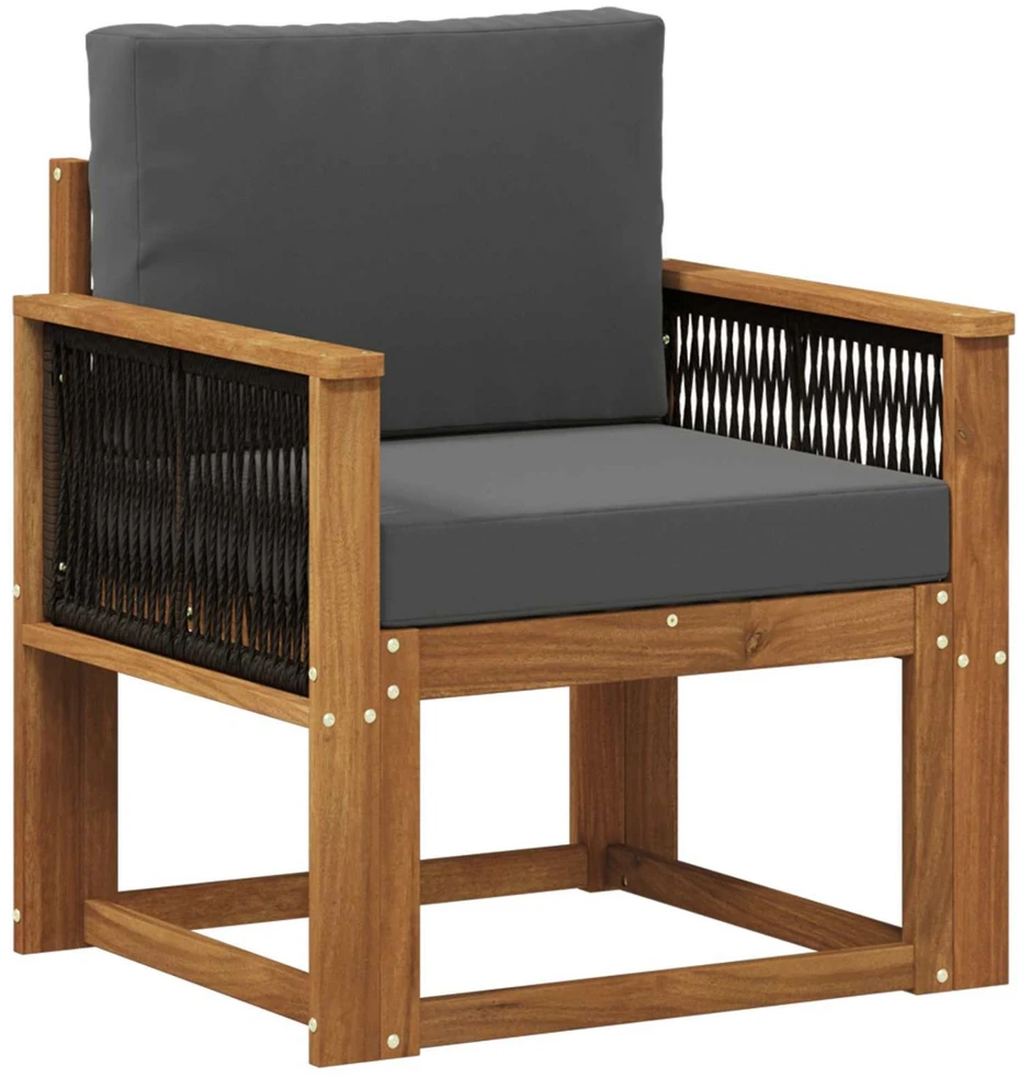 Lauko Vidurinis Sofa Kietos akacijos mediena Natūrali