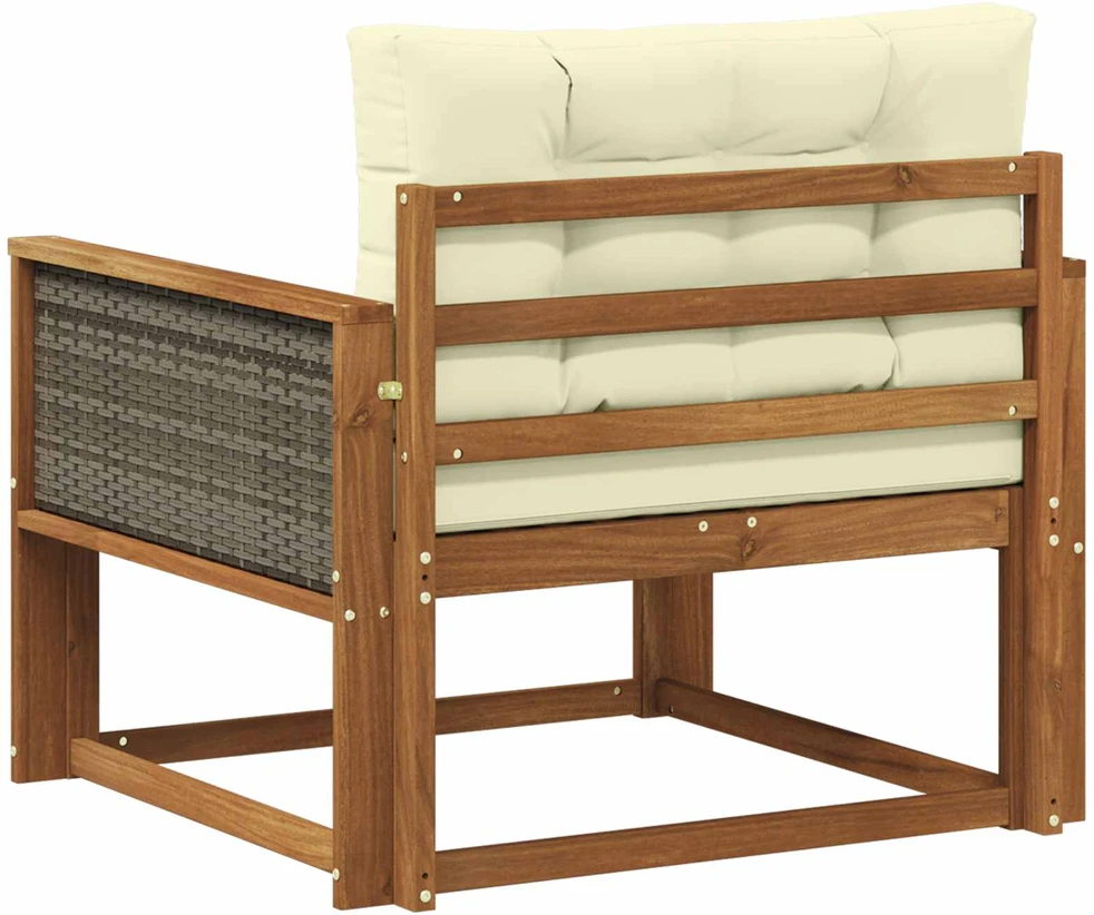 Lauko Vidurinis Sofa Kietos akacijos mediena Natūrali