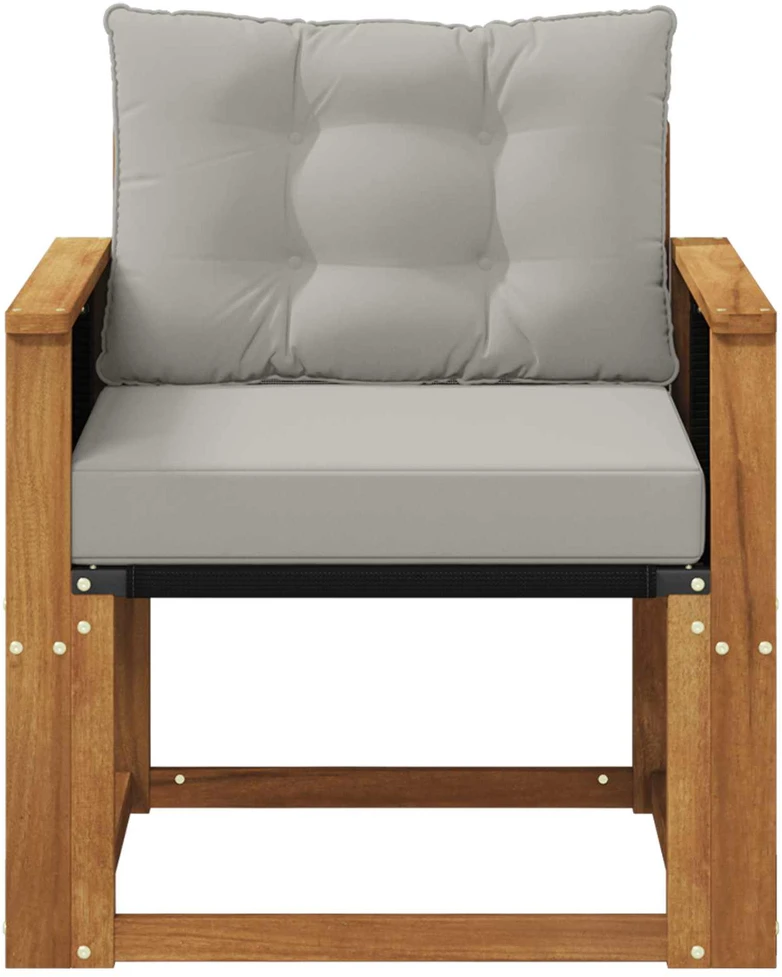 Lauko Vidurinis Sofa Kietos akacijos mediena Natūrali
