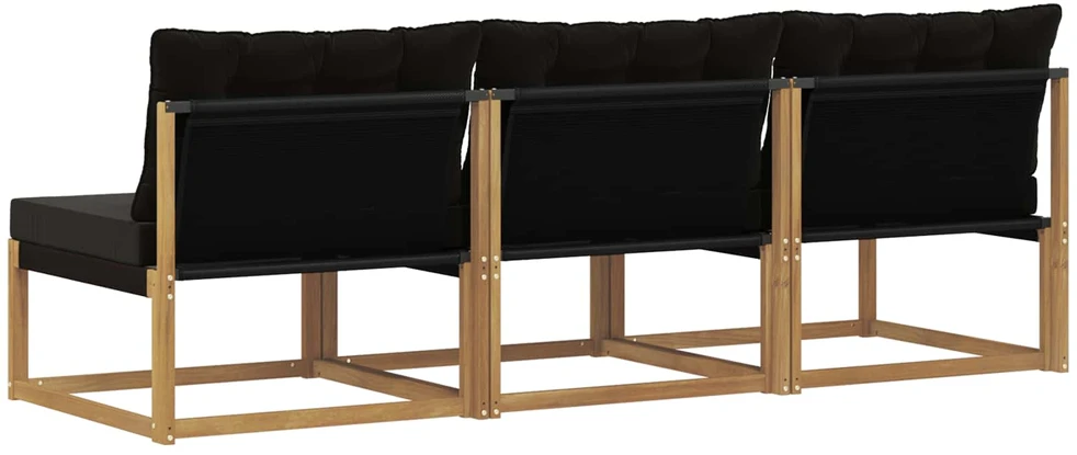 Lauko Vidurinis Sofa Kietos akacijos mediena Balta