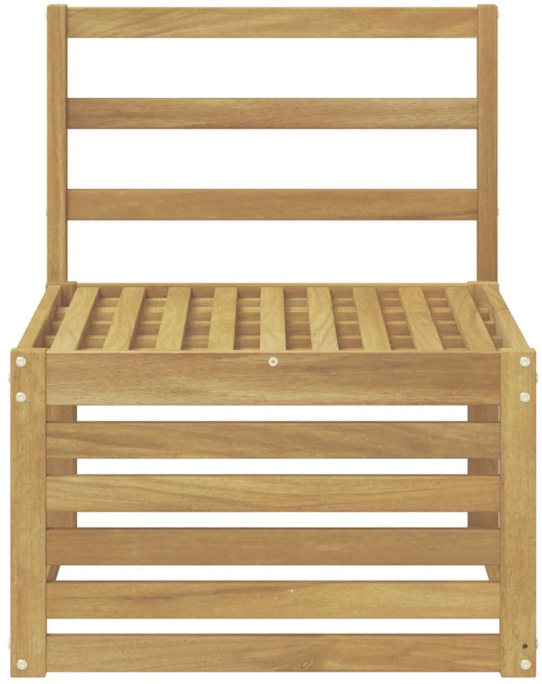Lauko Vidurinis Sofa Kietos akacijos mediena Balta