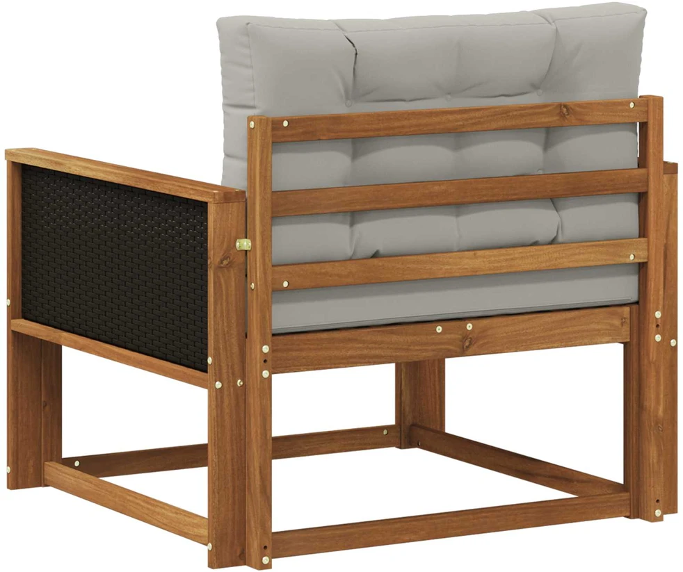 Lauko Vidurinis Sofa Kietos akacijos mediena Natūrali