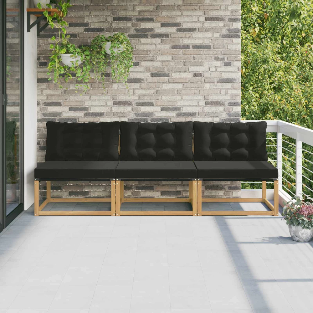 Lauko Vidurinis Sofa Kietos akacijos mediena Balta
