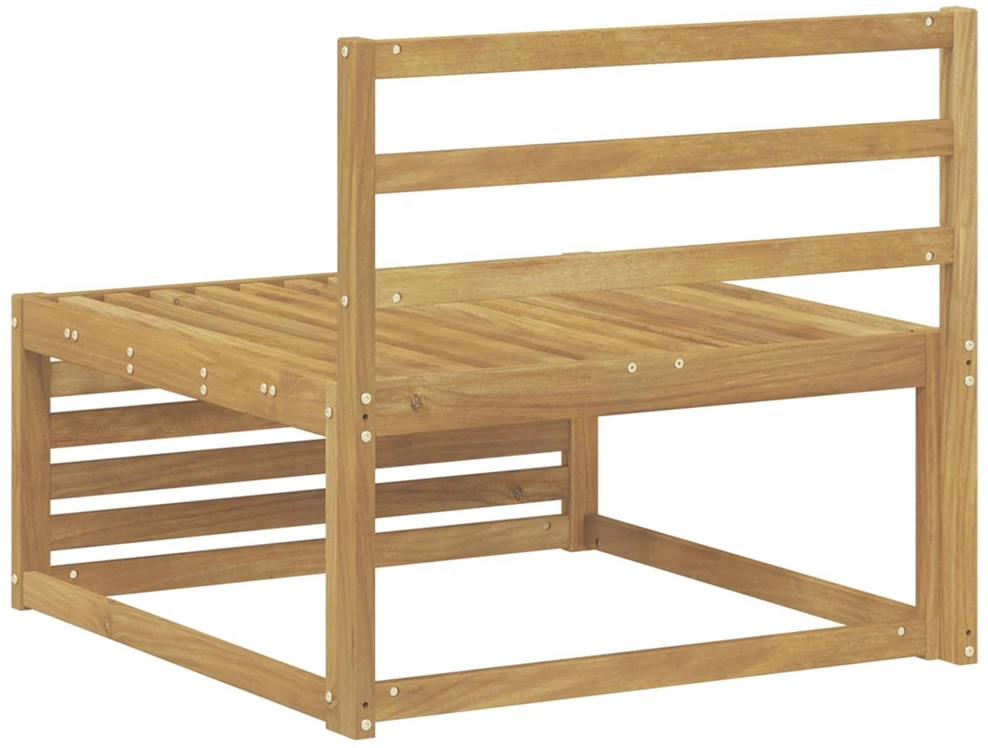 Lauko Vidurinis Sofa Kietos akacijos mediena Balta