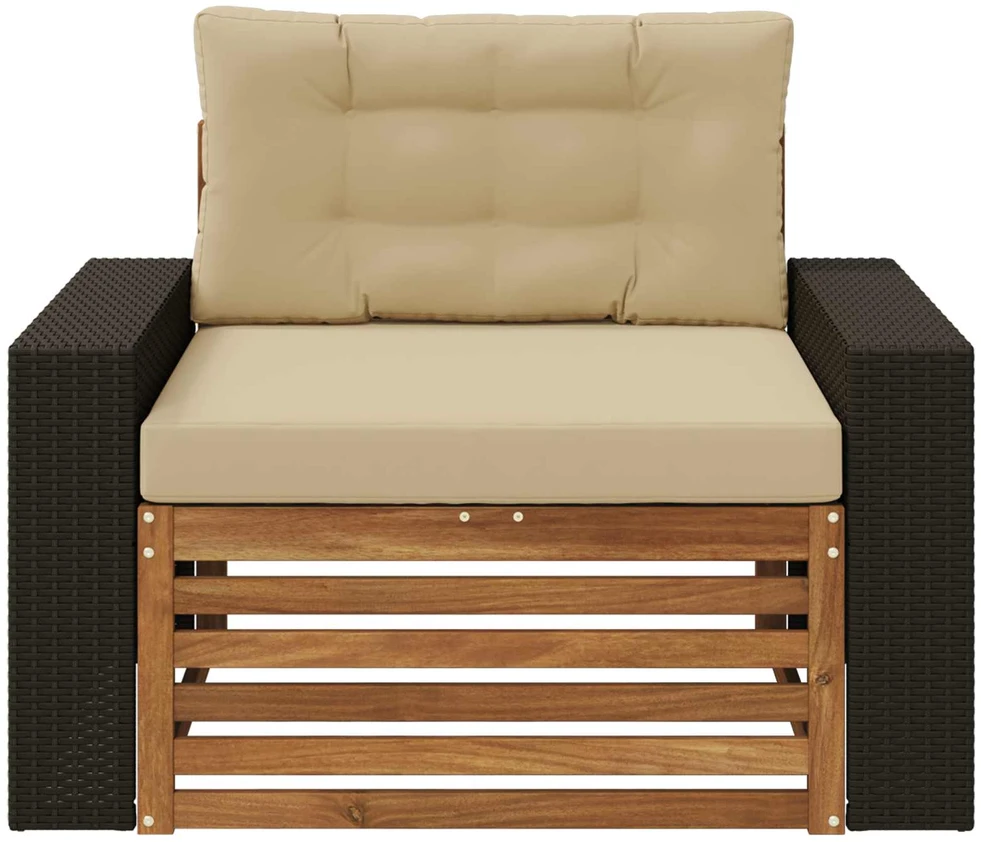 Lauko Vidurinis Sofa Natūrali