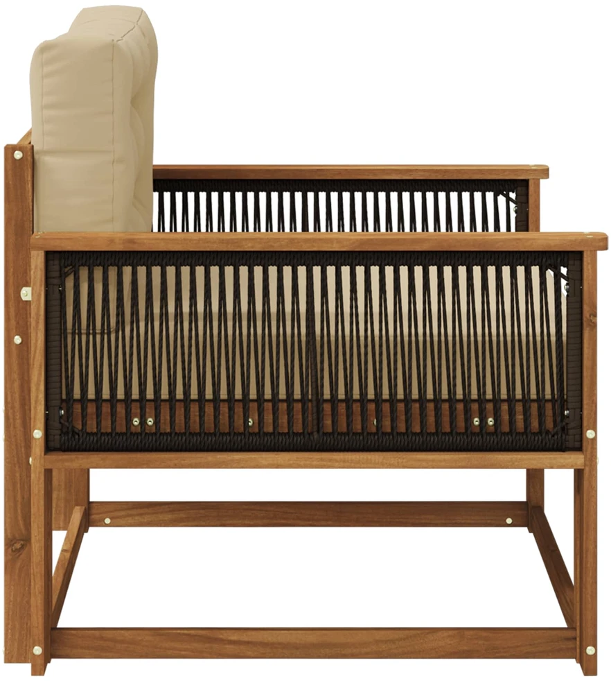 Lauko Vidurinis Sofa Natūrali
