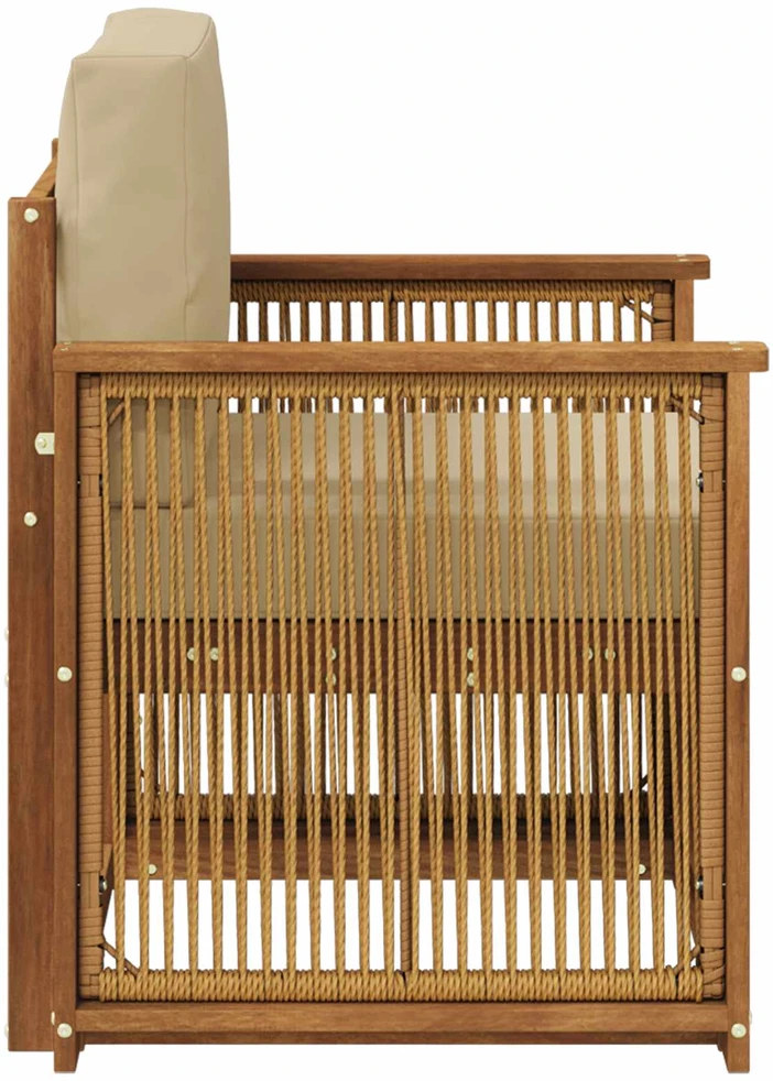 Lauko Vidurinis Sofa Natūrali
