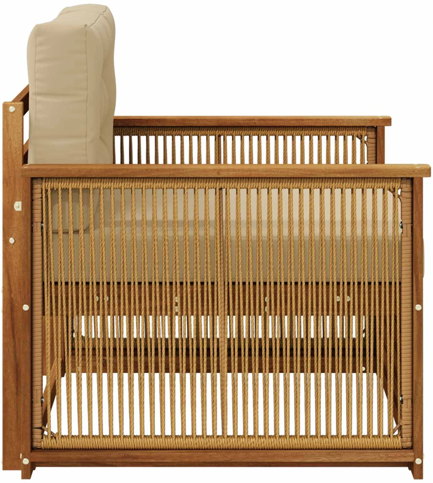 Lauko Vidurinis Sofa Natūrali