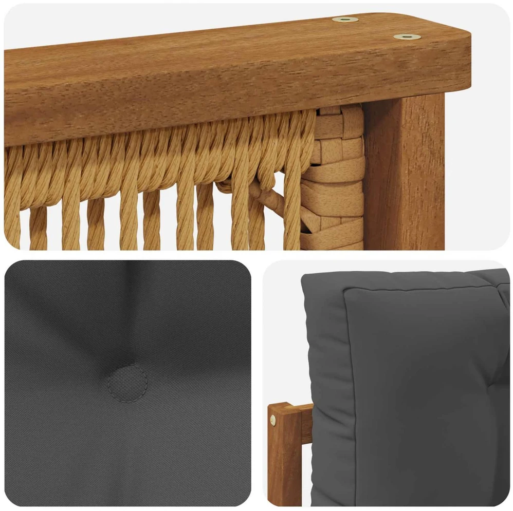 Lauko Vidurinis Sofa Natūrali