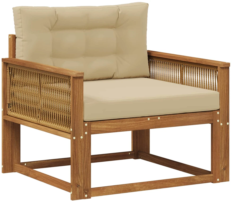 Lauko Vidurinis Sofa Natūrali