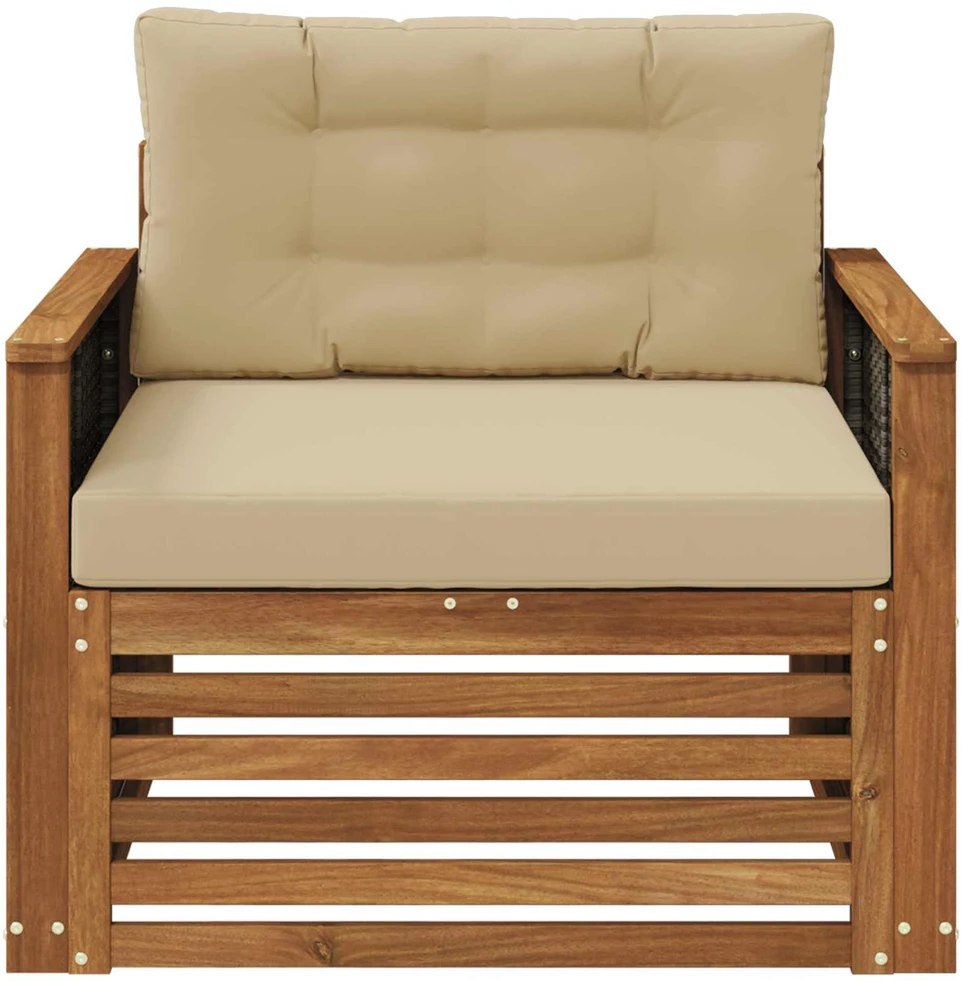 Lauko Vidurinis Sofa Natūrali