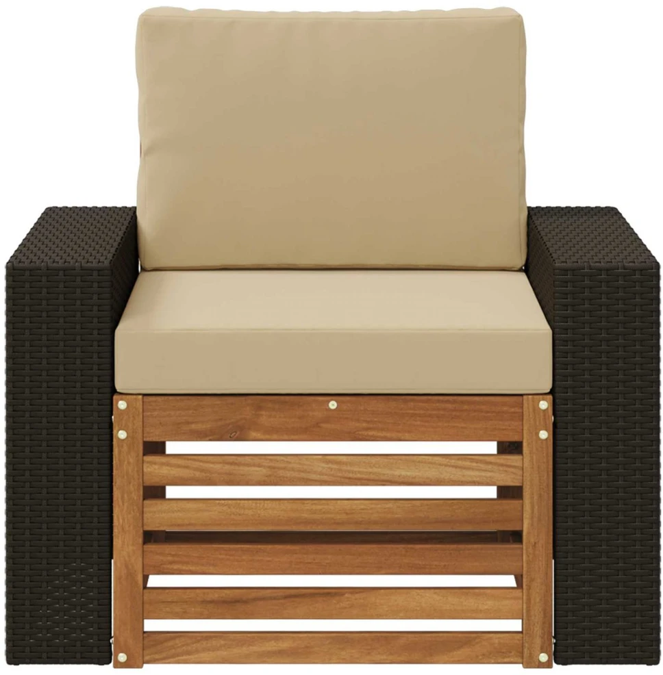 Lauko Vidurinis Sofa Natūrali