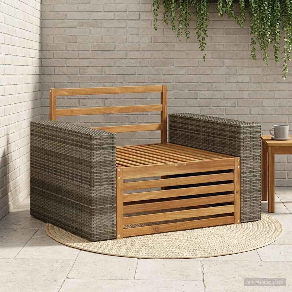 Lauko Vidurinis Sofa Natūrali