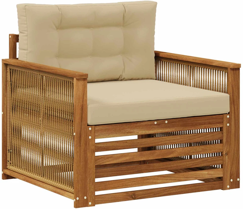 Lauko Vidurinis Sofa Natūrali