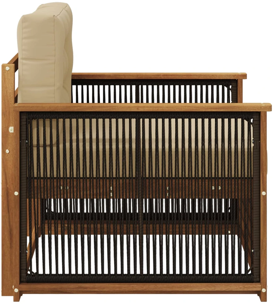Lauko Vidurinis Sofa Natūrali