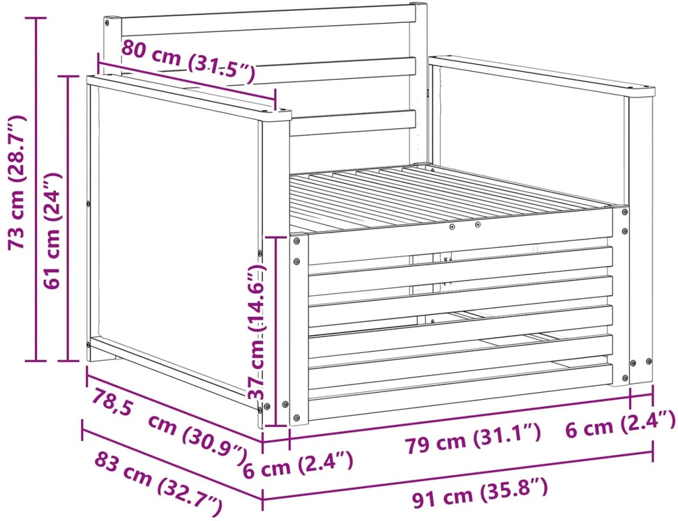 Lauko Vidurinis Sofa Natūrali