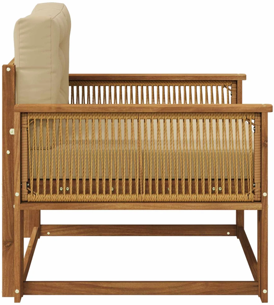 Lauko Vidurinis Sofa Natūrali