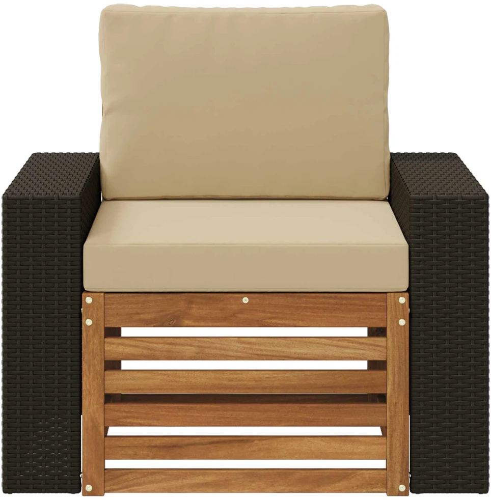 Lauko Vidurinis Sofa Natūrali